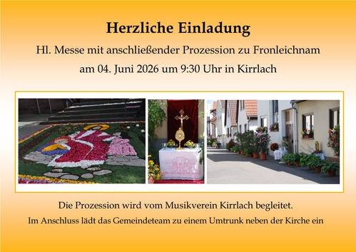 Quelle: Pfarrbüro Kirrlach